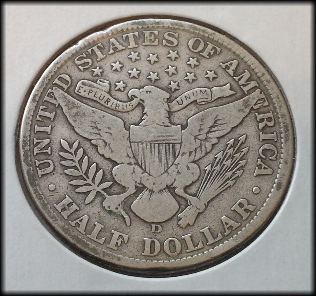 1908-D Silver Barber Half Dollar - Image 2
