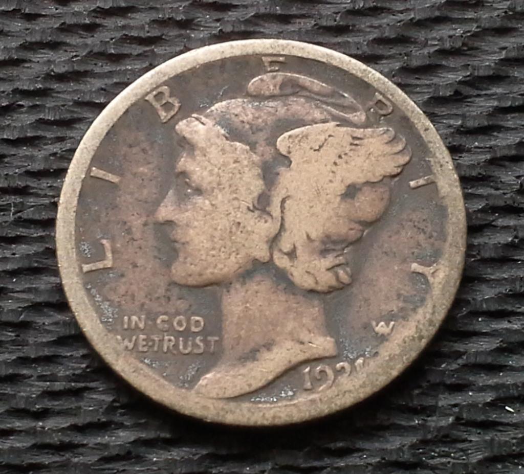 1921 Silver Mercury Head Dime