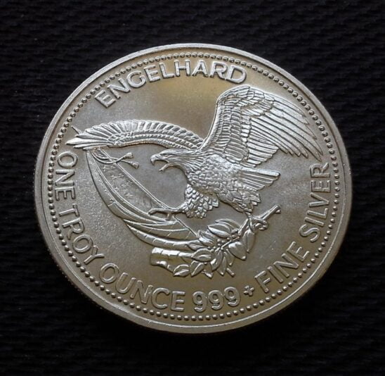 1985 Engelhard Prospector 1oz .999 Silver Round - Collectible