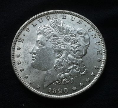 1890 Morgan Silver Dollar BU