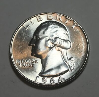 1964 Silver Washington Quarter BU