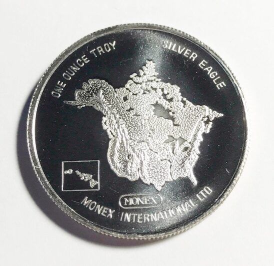 Monex Silver 1982 Vintage 1 oz .999 Round #3026 - Collectible