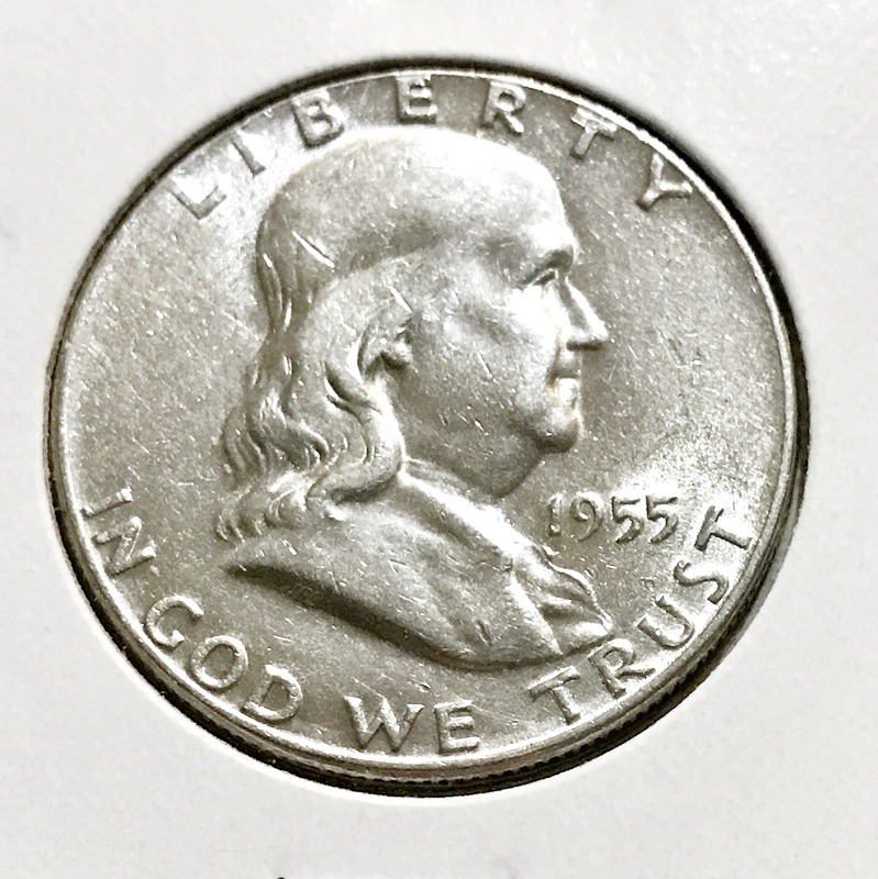 1955 Silver Franklin Half Dollar