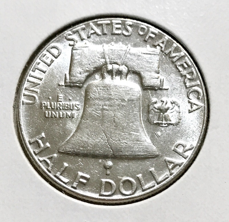 1955 Silver Franklin Half Dollar - Image 2