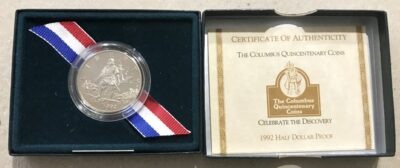 1992 Columbus Quincentenary Proof Clad Half Dollar #0337