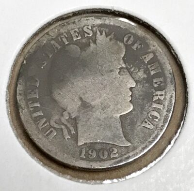 1902-S Silver Barber Dime G #1331