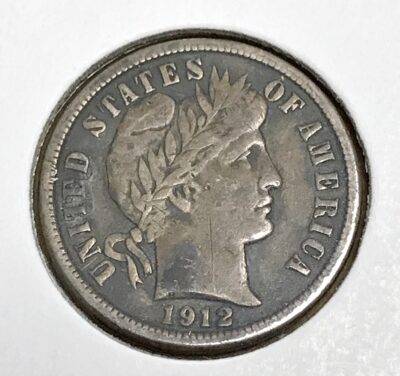 1912 Silver Barber Dime #1367