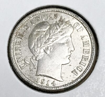 1914 Silver Barber Dime #1371