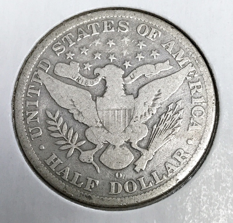 1897-O Silver Barber Half Dollar -G/VG #1395 - Image 2