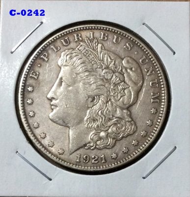 1921 Morgan Silver Dollars - XF #0242