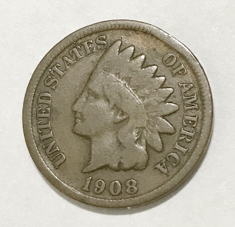 1908-S Indian Head Cent - VG #1745