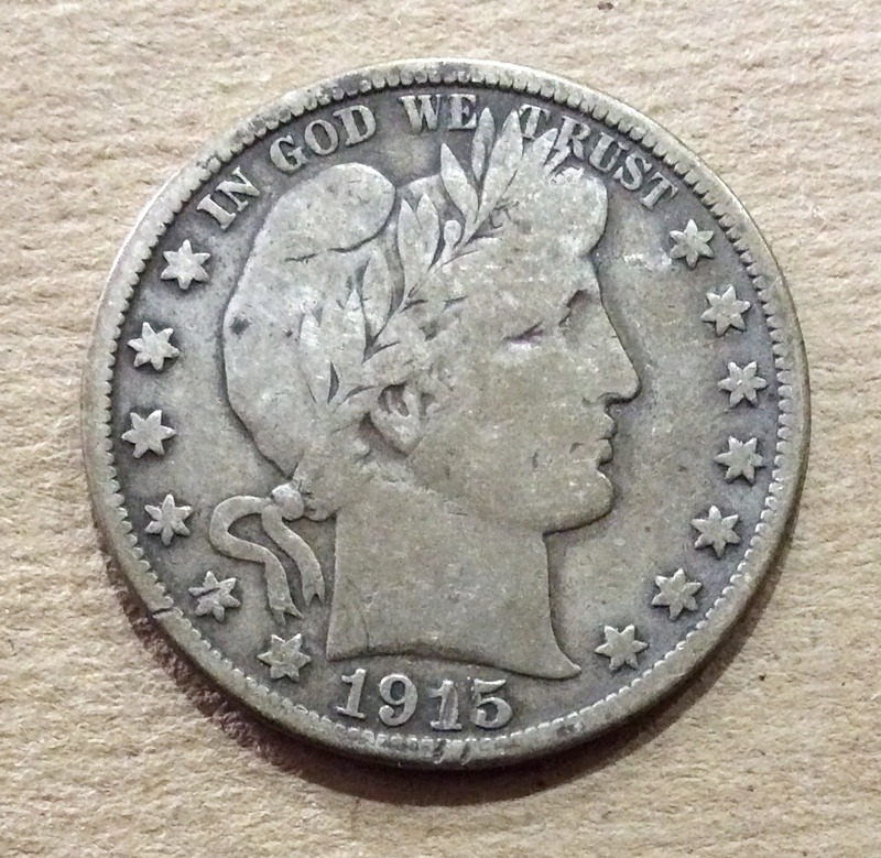 1915-D Silver Barber Half Dollar