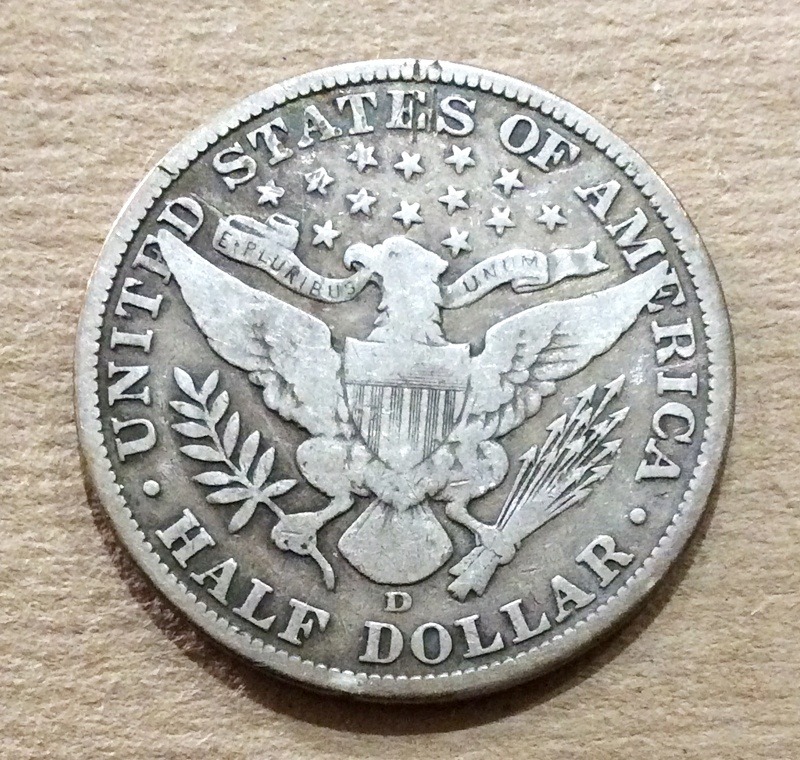 1915-D Silver Barber Half Dollar - Image 2