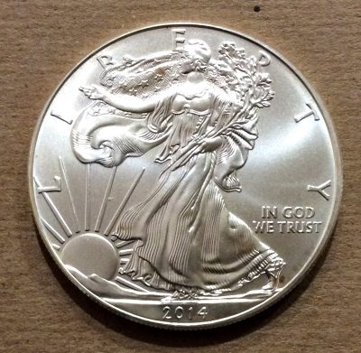2014 BU American 1oz Silver Eagle