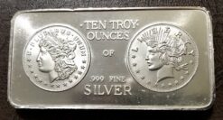 1980's Vintage Portland Mint 10oz .999 Silver Bar