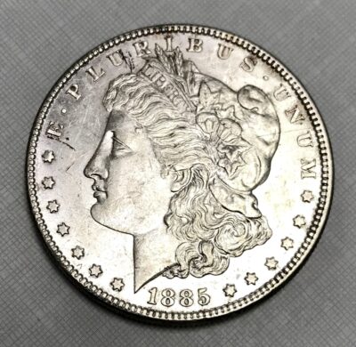 1885 Morgan silver dollar VAM 22 Dash