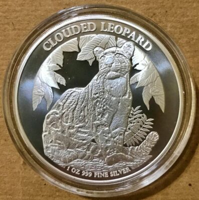 2023 Cambodia 1 oz Silver Wildlife Series - Clouded Leopard