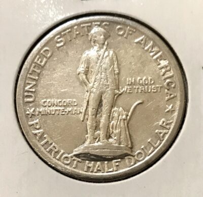 1925 Lexington Concord Silver Half Dollar