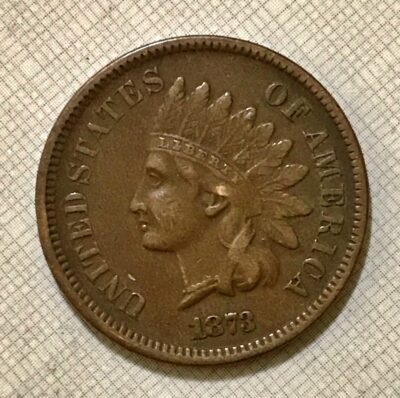 1873 Indian Head Cent Open 3 – XF
