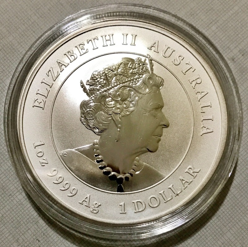 2022 Australian 1 oz Silver Lunar Tiger W/Dragon Privy - Image 2