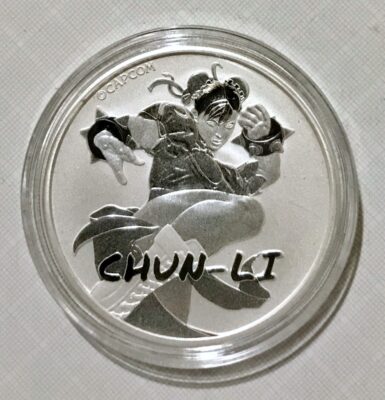2022 Tuvalu 1 oz .9999 Silver Chun-Li Round
