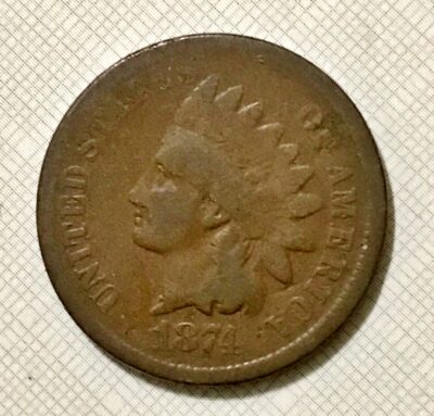1874 Indian Head Cent