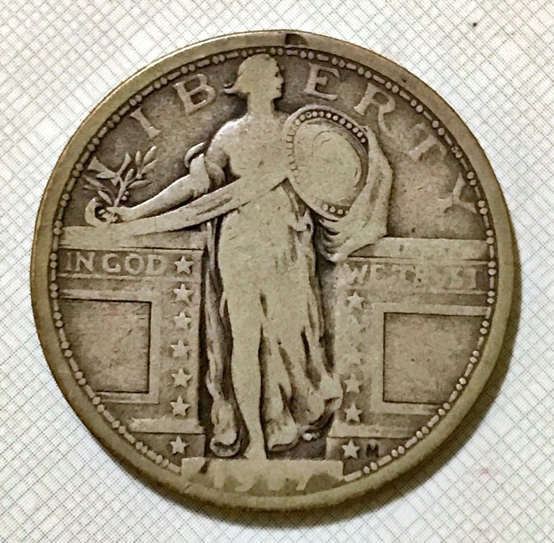 1917 Type I Silver Standing Liberty Quarter