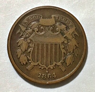 1864 Two Cents Piece