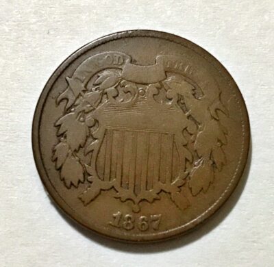 1867 Two Cents Piece