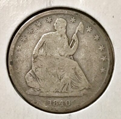 1840 O Seated Liberty Half Dollar 50c