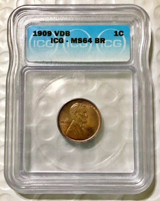 1909-VDB Lincoln Cent - ICG MS64 B/R