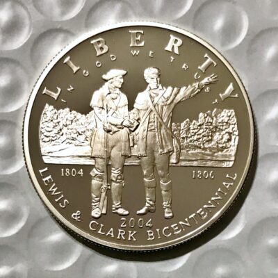 2004 US Mint Lewis & Clark Bicentennial Proof Silver Commemorative Dollar