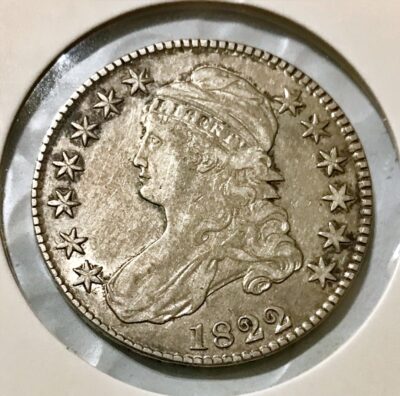 1822 Silver Capped Bust Half Dollar