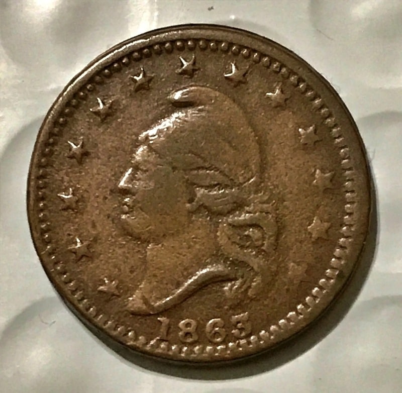civil war token