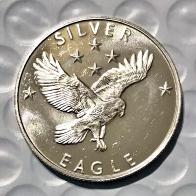 Vintage GG Minting 1/2 Troy oz .999 Silver Eagle Round