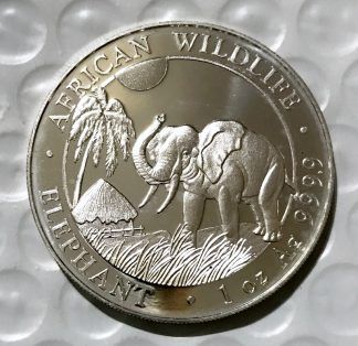 2017 Somalia Elephant 1oz .9999 Silver
