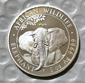 2021 Somalia Elephant 1 oz .9999 Silver