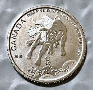 2015 Canada 1/2 oz Silver Calgary Stampede