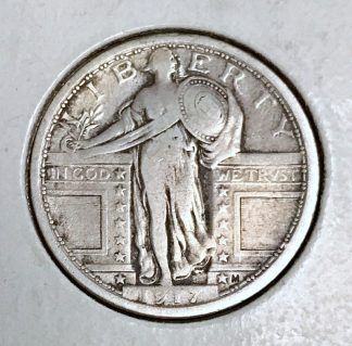 1917 Type I Silver Standing Liberty Quarter