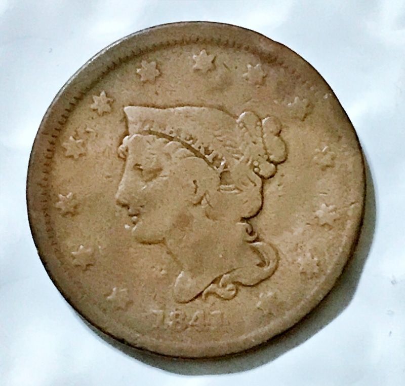 1841 Braided Hair Liberty Head Large Cent