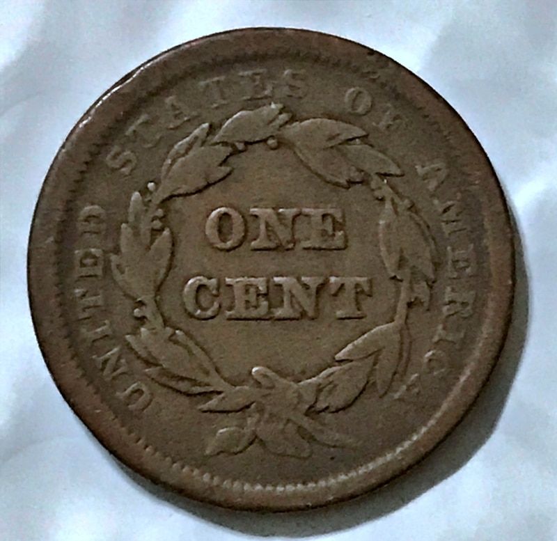 1841 Braided Hair Liberty Head Large Cent - Image 2