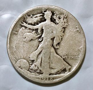 1918-S Silver Walking Liberty Half Dollar - Good