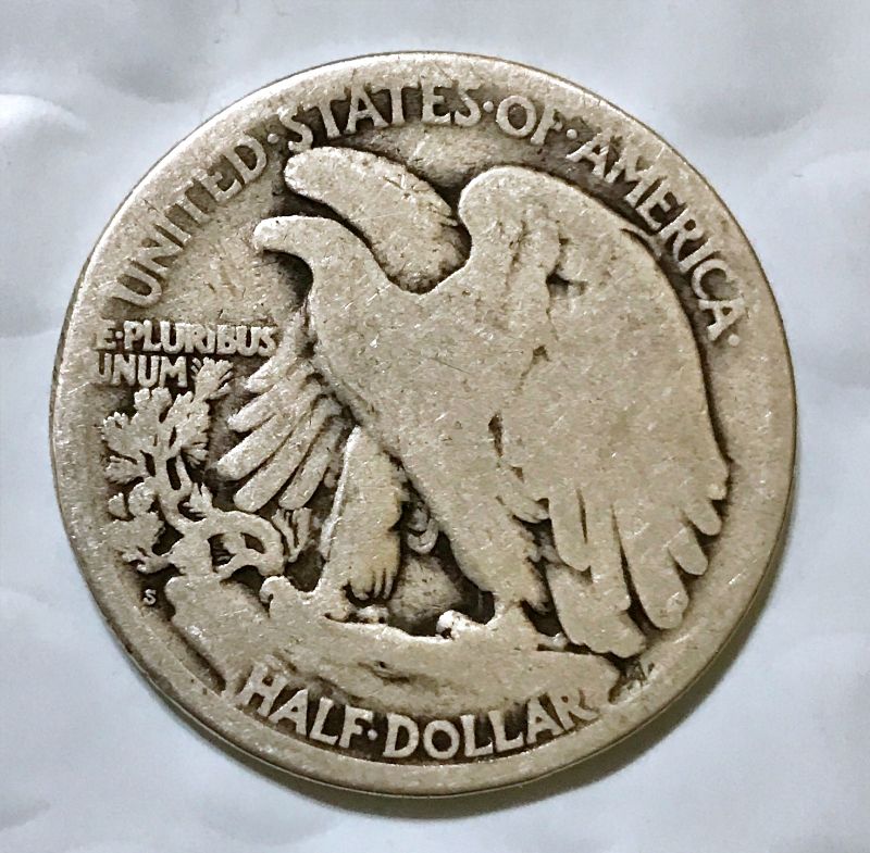 1918-S Silver Walking Liberty Half Dollar - Good - Image 2