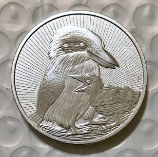 2020 Australian Mother/Baby Kookaburra 2oz .999 Silver Coin