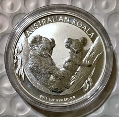 2011 Australian 1 oz .999  Silver Koala Coin (BU)