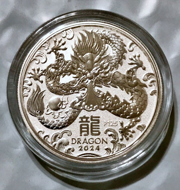 2024 Australia Silver 1/2 oz .9999 Dragon