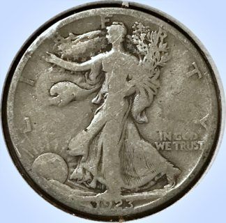 1923-S Silver Walking Liberty Half Dollar - Good