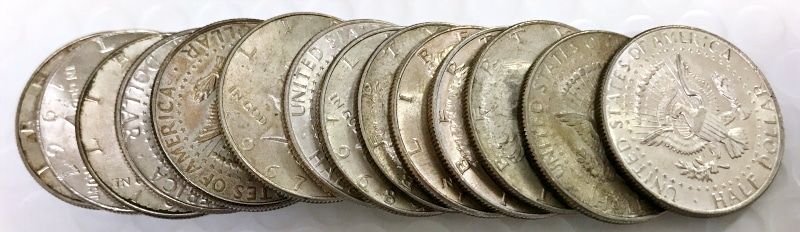 1965-1969 40% Silver Kennedy Half Dollar