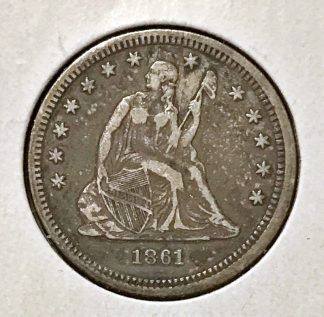 1861 Seated Liberty Quarter - Very Fine