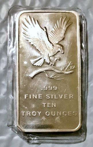 Silvertowne 10 oz .999 Silver Eagle Bar
